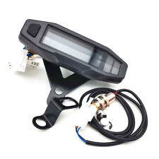 Motorcycle Speedometer Odometer Lcd Digital Tachometer Bar Gauge With Bracket