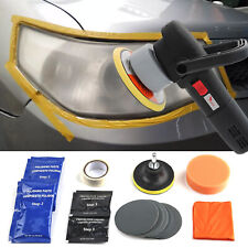 Car Headlight Lens Lamp Restoration Polishing Cleaner Cleaning Repair Kit Tool