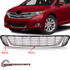 Fits 2013-2015 Toyota Venza Wagon Front Bumper Lower Grille Blacksilver