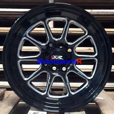 Xxr 557 Gloss Black Milled Window Wheels 15 X 8 0 Rims 4x100 Hellaflush Stance