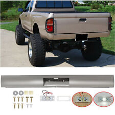 Steel Rear Bumper Roll Pan Wled License Plate Lamp For Toyota Tacoma 1995-2004