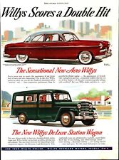 1952 Aero Willys Ad Willys Deluxe Station Wagon Aero-ace Coupe D4