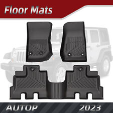 For 2014-2017 Jeep Wrangler Unlimited 4-door Floor Mats Cargo Liners Carpets Tpe