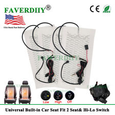 12v Universal Car Heated Seat Heater Kit Car Seat Heating Pads With Round Switch