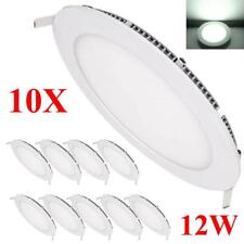 10x 12w 6 Round Cool White Led Recessed Ceiling Panel Light Bulb Lamp Fixture
