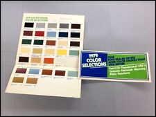 1979 Ford Car Color Paint Guide Brochure Mustang Thunderbird Ltd Pinto Ranchero