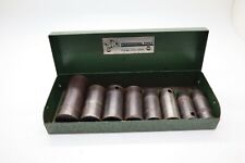 Vintage S-k Tools Sockets 38 Drive 8 Pc With Box Usa