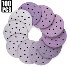 6 In Sanding Discs 40-800 Assorted Grit Sandpaper Hook And Loop Sander Paper