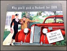 1939 Packard Six And 120 Big 38-page Vintage Car Sales Brochure Catalog