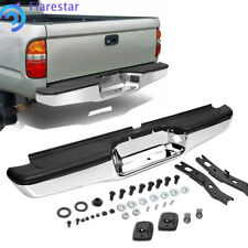 For 1995-2004 Toyota Tacoma Rear Step Bumper Face Bar W License Plate Lights