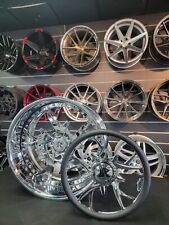 20 Rucci All Chrome Wheels Customizable Chrome Rims Staggered Ford Mustang Tire