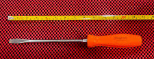 Snap On Tools Sdd8 Flat Tip Screwdriver Orange Hard Handle 8shaft 13.5 Long