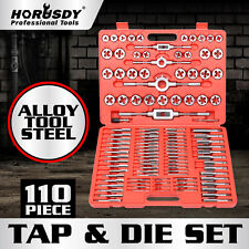 Tap And Die Set 110 Piece Metric Wcase Screw Extractor Remover Chasing New