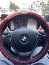 Gucci Steering Wheel Cover 14-15 Fits Most Vehicles Color Red