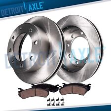 Front Disc Rotors Brake Pads For 2011-2019 Chevy Silverado Sierra 2500 3500 Hd