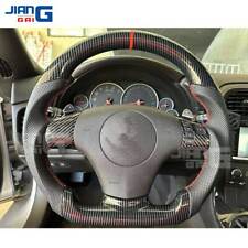 Hydro Dip Carbon Fiber Steering Wheel Fit For 2006-2013 Corvette C6 Z06 Zr1
