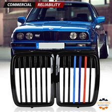 For 1982-1994 Bmw E30 325i 318is Front Hood Kidney Grill M3 Look Gloss Black