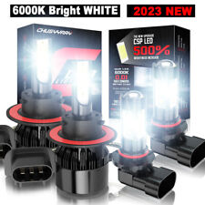 4x Led Headlight Highlow Beamfog Light Kit For 2005-2014 Ford F150 F250 F350