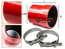 Red Silicone Reducer Coupler Hose 3-2.75 76 Mm-70 Mm T-bolt Clamps Ty
