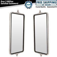 West Coast Mirror 16x7 Stainless Steel Pair Set For Commercial Heavy Duty Truck
