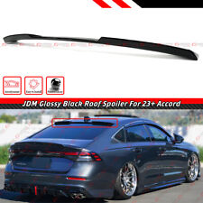For 2023-24 11th Gen Honda Accord M Style Glossy Black Rear Window Roof Spoiler