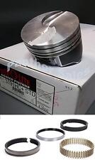 Hypereutectic Flat Top Coated Pistons Hastings Moly Rings Ford 460 .060