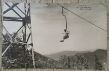 Vintage Real Photo Postcard - Chair Lift Mt. Mansfield Stowe Vt - Rppc - 1952