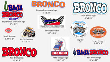 Baja Bronco Stroppe Decals Stickers 1966-1977 Classic Vintage Racing Ford