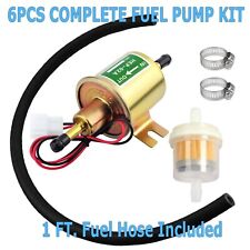 6pcs 12v Electric Fuel Pump Hep-02a Universal Inline Low Pressure Gas Diesel