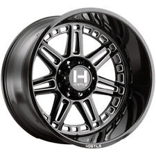 Hostile H124 Lunatic 22x10 6x135 -25mm Blackmilled Wheel Rim 22 Inch