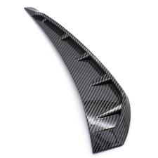 1 Pair 34x9cm Carbon Fiber Look Air Wing 3d Stickers For Car Fender Wheel Lip