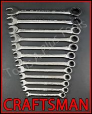 Craftsman 46pc Full Polish Sae Metric Mm Ratcheting Combination Wrench Set