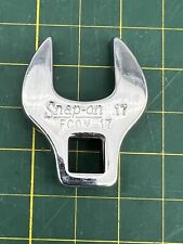 Snap-on Tools Usa Fcom17 17mm Metric Open End Crowfoot Wrench - 38 Drive - Usa