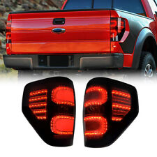 Smoked Led Tail Lights Wbulb Rear Leftright Lamp For 2009-2014 Ford F150 F-150