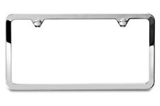 1pc Slim Chrome Stainless Steel License Plate Frame Screw Caps Slim 2 Hole Cf