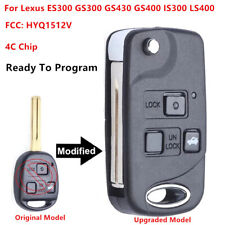 For 1998-2005 Lexus Es300 Gs300 Is300 Flip Modify Remote Key Fob Hyq1512v - 4c