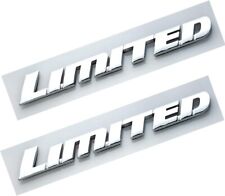 2pc Limited Rear Door Emblem Badge 3d Logo Nameplate Chrome