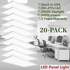 2x4 Led Flat Panel Light 75w 7800lm Led Drop Ceiling Light Dimmable 20pack