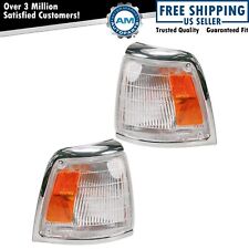 Chrome Parking Light Pair For 92 93 94 95 Toyota Pickup 2wd