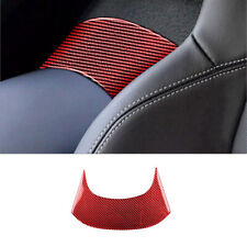 For Chevrolet Corvette C7 Red Carbon Fiber Interior Rear Center Strip Cover Trim