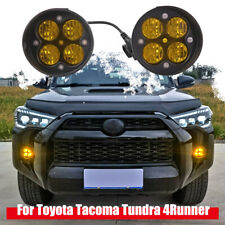 For Toyota Tacoma Tundra 4runner Amber Lens Led Wide Angle Fog Light Kit Lamp