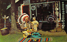 1964 Mi Houghton Lake Chief Saginaw Swancreek-blackriver Chippewa Postcard M24