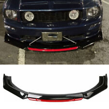 For Ford Mustang Gt Blackred Front Bumper Lip Splitter Spoiler Body Kit Sport