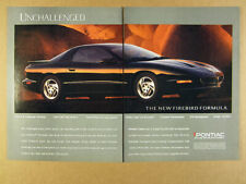 1994 Pontiac Firebird Formula Black Car Color Photo Vintage Print Ad