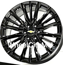 24 Gloss Black Oe Replica Smm Wheels Fits 2023 Escalade V Chevy Tahoe 6x5.5