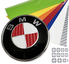Emblem Overlay Vinyl Decal Sticker Complete Set For Bmw Carbon Fiber 7d 6d Color