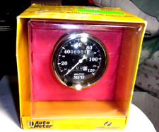 Autometer 1796 Old Tyme Black 3-18 Mechanical Speedometer Gauge 0-120mph