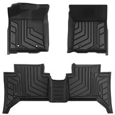 All Weather Floor Mats For 2018-2023 Toyota Tacoma Double Cab Rubber Liner 3pcs