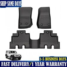Car Floor Mats For 14-17 Jeep Wrangler Unlimited 4-doorall-weather Floor Mats