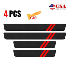 4x For Dodge Charger Challenger Red Door Sill Protector Guard Step Protector M7